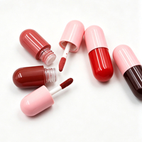 Gloss à lèvres en capsule avec logo personnalisé, rouge à lèvres velours mignon, mini rouge à lèvres, huile à lèvres marque privée