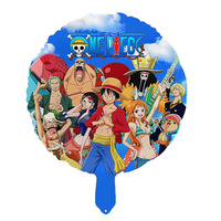 Nuevo globo de dibujos animados Sailor-Moon globo de una pieza Luffy para decoraciones de fiesta de cumpleaños de niños