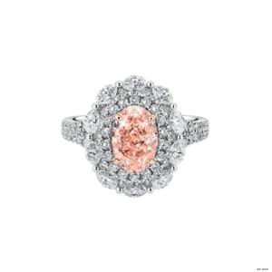 ヴィンテージダイヤモンドリング 18K ラボグロウンエメラルドカットダイヤモンドリング 2.460カラット サイドストーン付き IGI認定 女性向け高級品 - Product Image 2