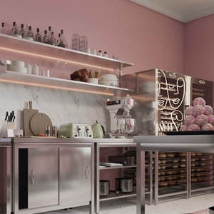 Iluminación LED personalizada Mostradores de helados y dulces Diseño de interiores Escaparate de exhibición dulce para centros comerciales - Product Image 3