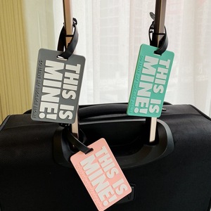 사용자 정의 로고 여행 액세서리 공장-루프 스트랩이있는 PVC 수하물 태그 여행 편지 패턴을위한 승화 태그 - Product Image 5