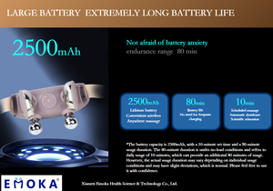 Nuevo Mini Masajeador Eléctrico de Pulso 6D, Masajeador Manual de Baja Frecuencia para Cuello y Espalda con Calor Relajante - Product Image 5