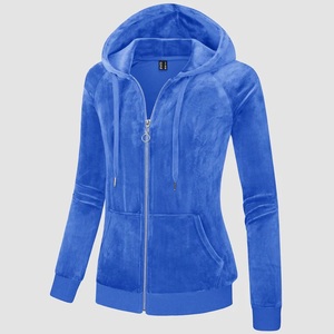 Taille en gros femmes 1/4 zip pull vêtements personnalisé vintage recadrée en détresse sweats à capuche vêtements d'hiver pour les femmes - Product Image 2