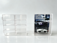 Boîte de présentation en acrylique haute clarté, étui transparent en plexiglas avec fermeture magnétique, modèle personnalisé disponible pour collection de jouets et modèles réduits