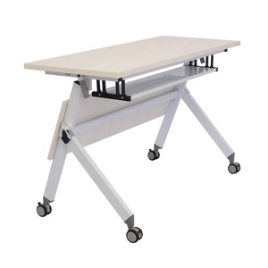 Thiết kế hiện đại có thể gập lại & <span class=keywords><strong>Stackable</strong></span> Bàn hội nghị bằng gỗ cho văn phòng & trường đào tạo Bàn đồ nội thất - Product Image 3