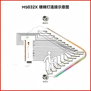 Stair Strip Light Full Color Controller APP/WiFi Led Intelligent Motion <strong>Sensor</strong> 6A <strong>Running</strong> Stair Lighting Kit 512 Pixels - Product Image 4