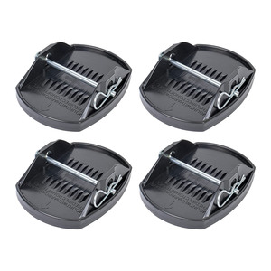 Coussinets de <span class=keywords><strong>pied</strong></span> de cric de <span class=keywords><strong>caravane</strong></span> pour pieds de coin de remorque de camping-car avec goupille en <span class=keywords><strong>métal</strong></span> - Product Image 2
