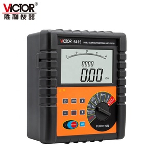 Testeur de résistance au sol à double pince avec écran LCD super grand format 6415 - Product Image 5