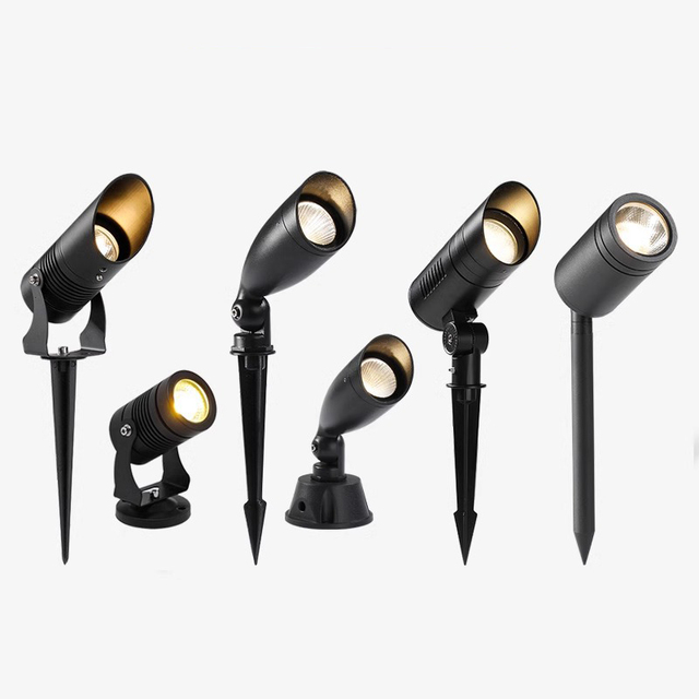 High Quality Angle Adjustable Waterproof Outdoor Antique Copper Finish Aluminum Landscape Lighting Wall Lights Spot Lights