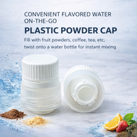 Capuchon séparateur solide-liquide pour poudre de thé lyophilisée, café infusé à froid, eau minérale et boissons instantanées