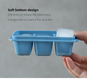 Shimoyama 3 Gói Mùa Hè Xu Hướng Mát Đồ Uống Làm Ice Khối Công Cụ Đáy Mềm Dễ Dàng Demoulding Ice Cube Khay Với Nắp - Product Image 2