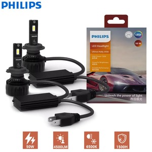 Ampoules de phares de voiture LED blanches de qualité supérieure 100W 9000LM 6500K, remplacement pour H4 H7 H11 HB3 HB4 HIR2, paquet de 2 - Product Image 1