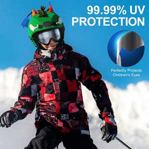 畅销防风滑雪护目镜可弯曲安全舒适TPU框架儿童滑雪护目镜 - Product Image 3