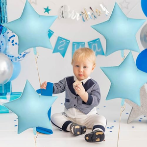 Globos de Aluminio de 30 Pulgadas con Forma de Estrella y Corazón, Color Fluorescente, Decoración para Bodas, Fiestas de Cumpleaños, Decoración Festiva - Product Image 2