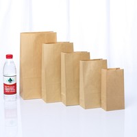 Sacs en papier kraft gaufré à fond carré, de qualité alimentaire, imperméables et résistants à l'huile, pour l'emballage et le stockage de pain, de toasts et de gâteaux, pour l'exportation.