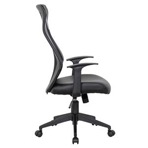 Chaise de bureau professionnelle pour cadres avec design en maille respirante, soutien lombaire réglable, rotation à 360 degrés et accoudoirs - Product Image 2