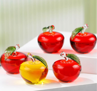 Groothandel Kristallen Bruiloft Kinder Verjaardag Feestdagen Promotie Cadeaus Schattige Decoratie Beeldje Souvenir Kristallen Fruit Ambachten