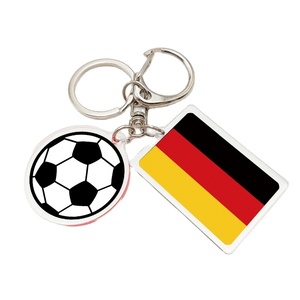 Porte-clés personnalisé avec drapeaux du Brésil, cadeau pour femmes et hommes, décoration extérieure, porte-clés avec drapeau national du Brésil et ballon de football - Product Image 6