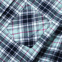 Belle mode vente chaude vert rouge noir à carreaux conception printemps automne chemises pour femmes dames filles chemise en flanelle à carreaux personnalisée