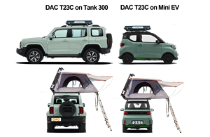 Tente de toit 4x4 tout-terrain, coque rigide légère, tente de toit rigide pour voiture, camion, camping, tente de toit automatique - Product Image 5