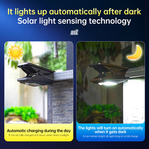 Super lumineux 60LED solaire Clip lumières chaud/blanc extérieur cour jardin <span class=keywords><strong>terrasse</strong></span> appliques corps humain Induction éclairage pour - Product Image 2