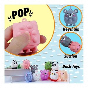 Bulk 100pcs <b>Safety</b> Certified Silicone Plastic Fidget <b>Keychain</b> Sensory Toys Lightweight Gifts for Kids Teens Adults School Events - Product Image 5