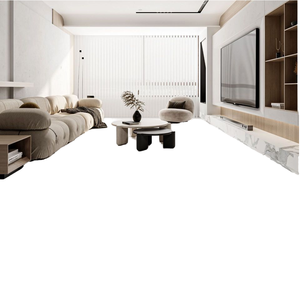 Foshan Skin Glaze 750x1500 moderno Micro-cemento piastrelle per pavimenti luce morbida Anti-Fouling piastrelle vetrificate latte bianco latte - Product Image 6