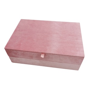 Cổ Phiếu Bán Buôn Đồ Trang Sức Nhẫn Hiển Thị Hộp Nhung Bao Bì Nhẫn Với Nắp Đậy Hộp Xếp Chồng Hộp Khe Hộp Nhẫn Gói Sang Trọng - Product Image 6