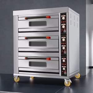 Bakoven Met Een Glazuur Cake Coating Machine Brood Pizza Rotisserie Trolley Gas 32 Trays Roterende - Product Image 3