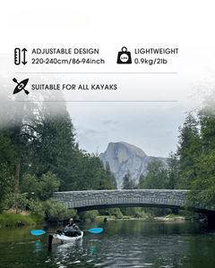 Pagaie de kayak et de SUP en fibre de carbone flottante réglable HONOR, légère et pliable pour les sports nautiques en canoë - Product Image 4