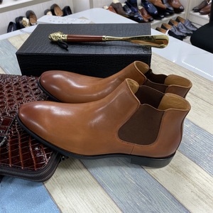 Botas de Trabajo para Hombre, de Cáñamo, con Cordones, Impermeables, Antideslizantes, Estilo Inglés Vintage, con Suela de Goma Cosida a Mano Goodyear - Product Image 2