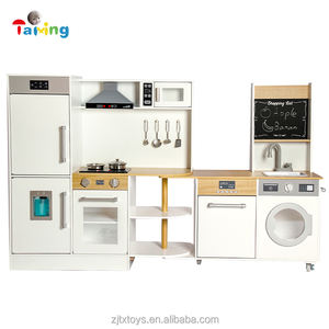 <span class=keywords><strong>Cucina</strong></span> Giocattolo in Legno di Grandi Dimensioni 2024 con Utensili da <span class=keywords><strong>Cucina</strong></span> Cucine per Bambini Girevole con Ruote in MDF - Product Image 2
