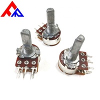 Potentiomètre rotatif professionnel à film de carbone pour amplificateur audio, avec axe métallique – Meilleure vente du fabricant
