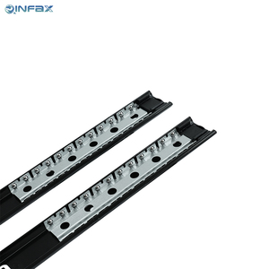 Acier laminé à froid 35mm canal télescopique Rail <span class=keywords><strong>de</strong></span> guidage coureur tiroir glissière 2 sections roulement à billes <span class=keywords><strong>pour</strong></span> cuisine zingué - Product Image 5