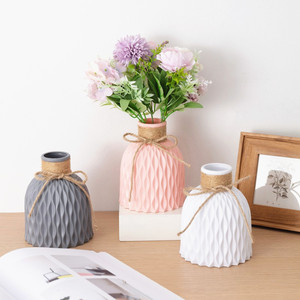 Florero <span class=keywords><strong>de</strong></span> estilo nórdico Simple para decoración del hogar, contenedor <span class=keywords><strong>de</strong></span> flores húmedas secas <span class=keywords><strong>de</strong></span> alta calidad con rayas <span class=keywords><strong>de</strong></span> <span class=keywords><strong>plástico</strong></span>, diseño moderno, gran oferta - Product Image 6