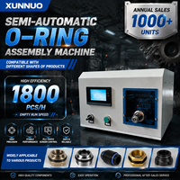 Machine d'assemblage automatique de joints toriques à station unique haute vitesse XUNNUO avec composants PLC essentiels pour une étanchéité flexible multi-produits