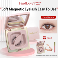 Cils magnétiques 3D en faux vison synthétique à marque privée, auto-adhésifs 5D, doux, sans colle, avec aimants quantiques
