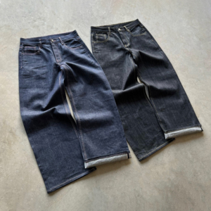 Jeans en denim <span class=keywords><strong>brut</strong></span> japonais Selvage 16 oz pour hommes et femmes, coupe droite, vente en gros - Product Image 1