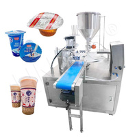 HNOC Machine à sceller les gobelets pour gelée de pouding Machine automatique à sceller les gobelets K Machine à remplir les gobelets pour confiture de miel liquide