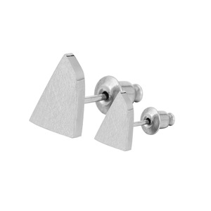 yunnique Titanium Steel Geometric Irregular Triangle Stud <b>Earrings</b> For Men And Women - Product Image 5