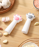 Éplucheur d'ail en silicone personnalisé avec logo Syh1863, presse-ail manuelle, accessoires de cuisine, patte de chat, super doux, durable, réutilisable