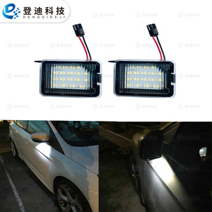 Feux de courtoisie LED rectangulaires pour rétroviseur, 12V, lumière blanche, résistants à l'eau, pour Ford Focus Kuga Mondeo - Product Image 1