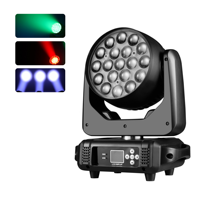 Lyre LED mobile 19x15W Bee Eye RGBW 4-en-1 avec zoom, DMX512, pour effets de scène DJ et disco