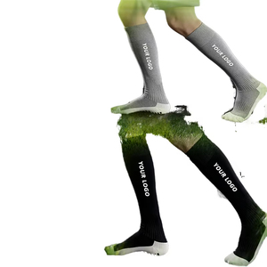 Factory Direct Custom Logo Football <b>Socks</b> – Wholesale Mesh-Breathable <b>Long</b> Tube Sport <b>Socks</b> with Grip Design - Product Image 1