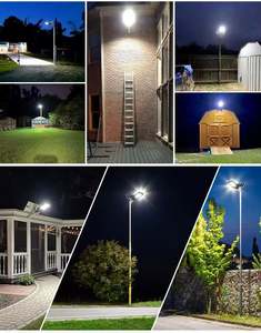 Lampadaire Solaire LED Extérieur à Haute Luminosité, Design Moderne, Étanche IP65, en Aluminium, Longue Autonomie de <span class=keywords><strong>Batterie</strong></span>, 500W 1000W, Personnalisable - Product Image 6