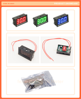 0.56 Inci 3 Digit 2 Kawat AC30-500V Layar LED Meter Digital Voltmeter Indikator Tes Monitor Detektor AC110V AC220V