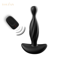 Vente en gros de jouets sexuels pour hommes adultes, dispositif de masturbation, stimulateur anal de la prostate, vibrateur sans fil, télécommande, charge magnétique USB