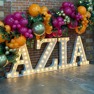 Letra de marca personalizada de 4 pies con luz Led, números de letras gigantes, Letra de marquesina de boda, Letra de marquesina de decoración de fiesta - Product Image 4