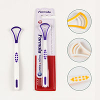 Vente en gros de grattoir à langue en silicone à double usage brosse à dents réutilisable outil de nettoyage de soins bucco-dentaires pour nettoyeur de langue plus frais