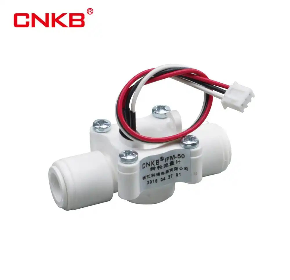 CNKB Pengukur Aliran Air Grade 3/8 Inci, Sensor Aliran Air Turbin Magnetik untuk Pendingin Air, Dispenser, Pemurni, Mesin Kopi